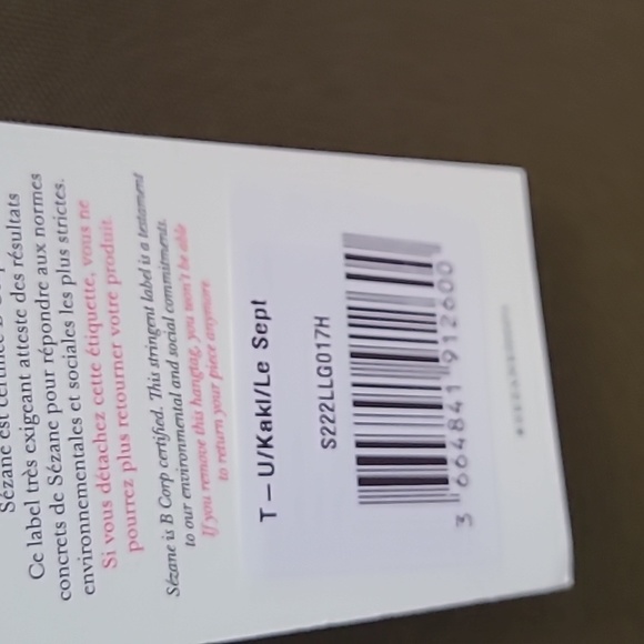 Nwt! Sezane le cabas tote bag in khaki - Picture 6 of 10